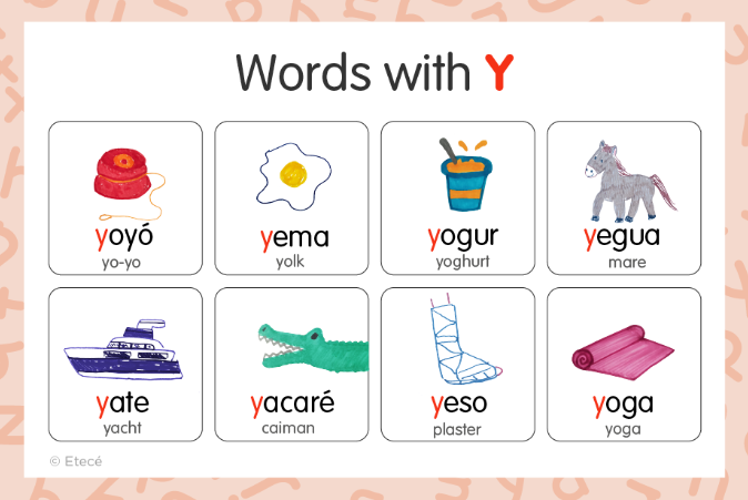 Spanish Words That Start with Y